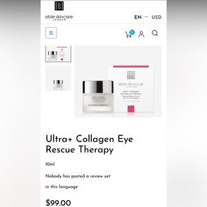 able skincare Ultra+ Collagen Eye Rescue Therapy